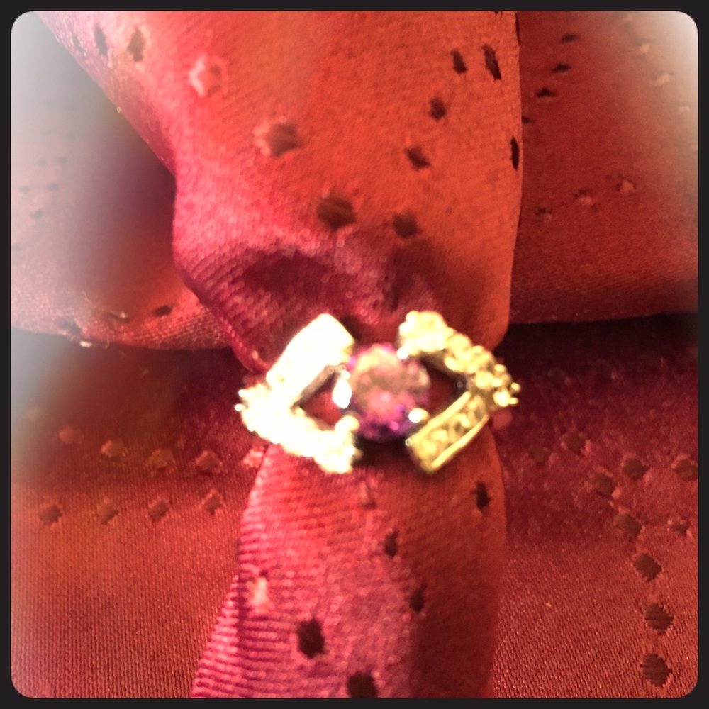 Lavender & Diamond Designer Ring